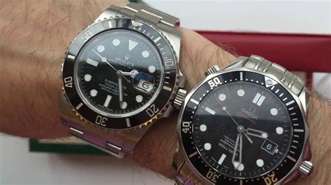 rolex submariner vs omega seamaster 300|rolex seamaster black.